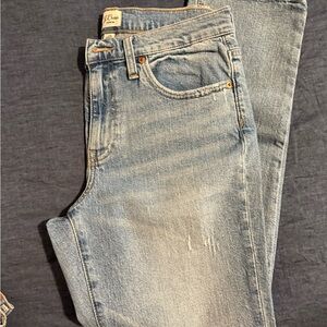 J. Crew Blue Slim Boyfriend Jeans Distressed Vintage Style